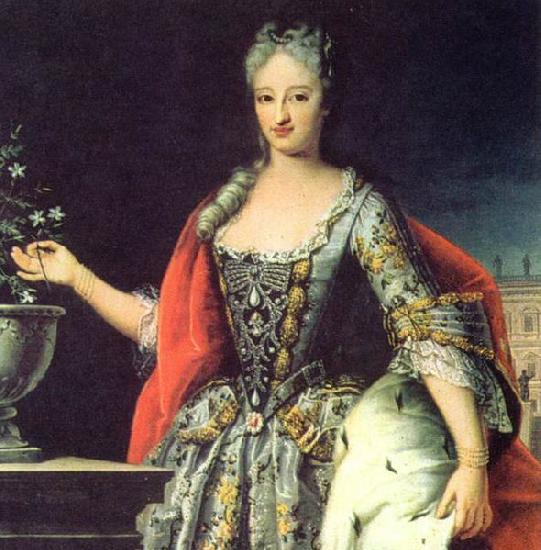 unknow artist Pfalzgrafin Anna Christine Luise von Sulzbach (1704-1723), Herzogin von Savoyen oil painting image